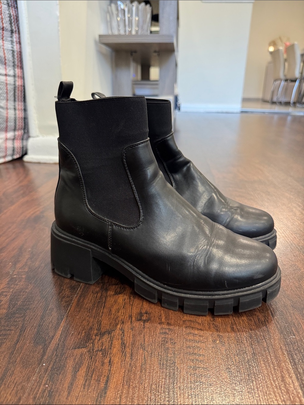 ASOS Black Chunky Chelsea Booties